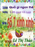 LQVT: Số 7 xinh xinh