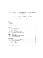 Tuyển tập các đề thi HSG THPT môn Toán