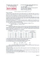 Đề HSGQG môn Hóa học năm 2012 ngày thứ nhất