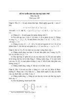 Đề thi CH Toán  (từ năm 1998-2003)