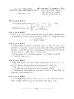 De thi thu DH lan 1 nam 2012 khoi A