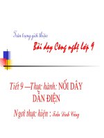 Tiet 9: Nối dây dẫn điện