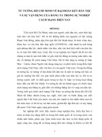 TƯ TƯỞNG hồ CHÍ MINH về đại đoàn kết dân tộc và sự vận DỤNG của ĐẢNG TA TRONG sự NGHIỆP CÁCH MẠNG HIỆN NAY