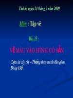 Bài 25. Vẽ màu vào hình tranh dân gian: Lơn ăn cây ráy