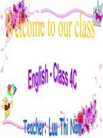 Unit 5 SCHOOL SUBJECTS- Leson 1- Grade 4