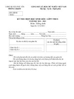 de thi HSG Anh 9 cap huyen