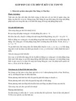 Giải đáp các câu hỏi về kết cấu tấm và vỏ