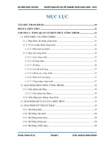 thuyết minh đồ án tốt nghiệp kỹ sư xây dựng khóa 2007 - 2012