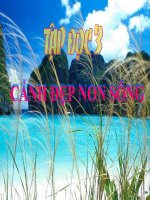 Tập đọc: cảnh đẹp non sông