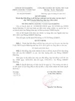 Quyết định thành lập Hội đồng ra đề thi HSG các bộ môn văn hóa