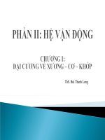 Đại cương về xương khớp