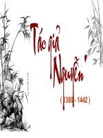 CHUYEN DE VE NGUYEN TRAI