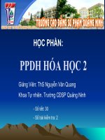 PPDH hóa học II. Bài 4: Hình thành và phát triển khái niệm phản ứng hóa học