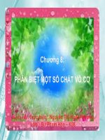 Bài 40: Nhận biết một số ion trong dung dịch