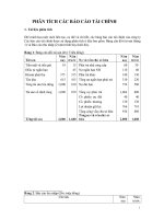 Bài tập phân tích các báo cáo tài chính