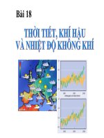 Tiết 22- bài 18: thời tiết và khí hậu