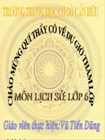 Lịch sử 6 - Tiết 8 - Dung