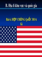 Bài 6: Hợp chủng quốc Hoa Kỳ