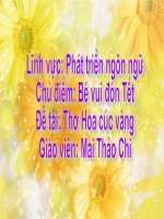 Thơ HOA CUC VANG