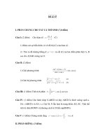 ĐỀ SỐ 17 ÔN THI TOÁN ĐH