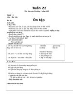 GIÁO ÁN LỚP 1 TUẦN 22/2012