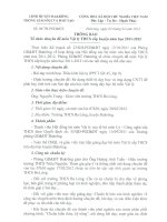 Thông báo tổ chức chuyên đề Vật lý cấp huyện