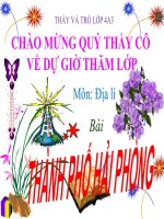 Địa lí - Bài: Thành phố Hải Phòng
