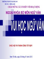 chuong trinh ngoại khoa