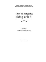 Thiết kế bài giảng Tiếng Anh 6 - tập 1.