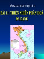 bài giảng địa lý 12 bài 11 thiên nhiên phân hóa đa dạng