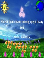 Bài 27 : Lớp vỏ sinh vật