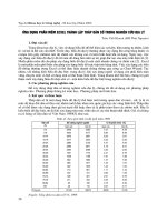 Ứng dụng phần mềm Excel  thành lập tháp dân số trong nghiên cứu Địa lý