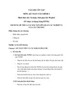 nội dung ôn tập tài chính kế toán