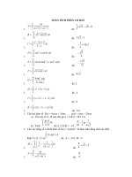 BÀI TOÁN TÍCH PHÂN