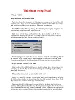 Cac thu thuat trong Exel