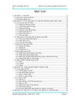 đồ án tốt nghiệp đại học khảo sát các phương pháp phối hợp dịch vụ