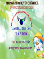 BÀI GIẢNG LỚP 5 TẬP ĐỌC (CHÚ ĐI TUẦN)