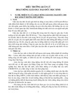 Hiệu trường quản lý HĐ giáo dục đạo đức