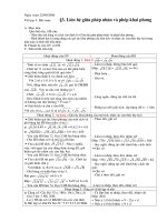 giáo án Đại số 9 tiết 43