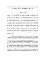 NHẬN THỨC về vận MỆNH, TƯƠNG LAI của CHỦ NGHĨA xã hội và CÔNG CUỘC đổi mới ở NƯỚCTA HIỆN NAY