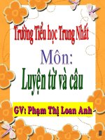 Mở rộng vốn từ : Bảo vệ môi trường