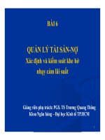 bài 6 quản lý tài sản  nợ
