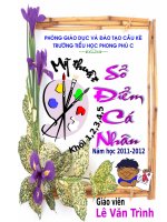 Sổ điểm Mĩ thuật (2011-2012)