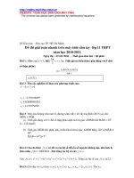 ĐỀ THI LỚP 11 NĂM 2011 TPHCM