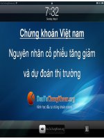 Nguyên nhân cổ phiếu tăng giảm và dự đoán thị trường