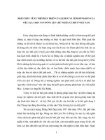 NHẬN THỨC về XU THẾ PHÁT TRIỂN của LỊCH sử và TÍNH ĐÚNG đắn của VIỆC lựa CHỌN CON ĐƯỜNG lên CHỦ NGHĨA xã hội ở VIỆT NAM