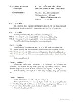 ĐỀ TS CHUYÊN HÓA LÊ QUÝ ĐÔN BÌNH ĐỊNH  02-03