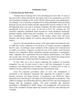 Strengthening risk management in the business of the joint stock securities company in vietnam