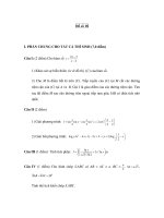 ĐỀ SỐ 18 ÔN THI MÔN TOÁN ĐH