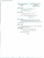 De va dap an thi hk1 nam 2011